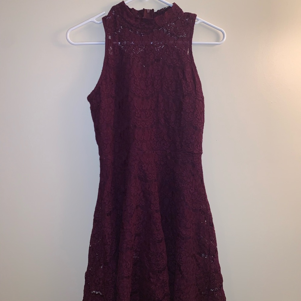 purple dress